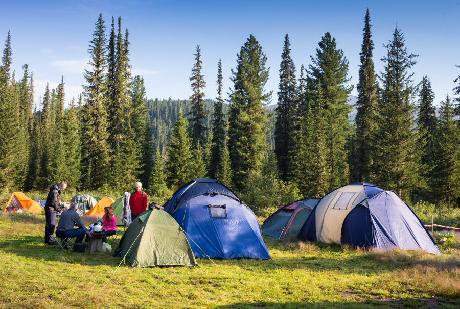 tente camping en Auvergne